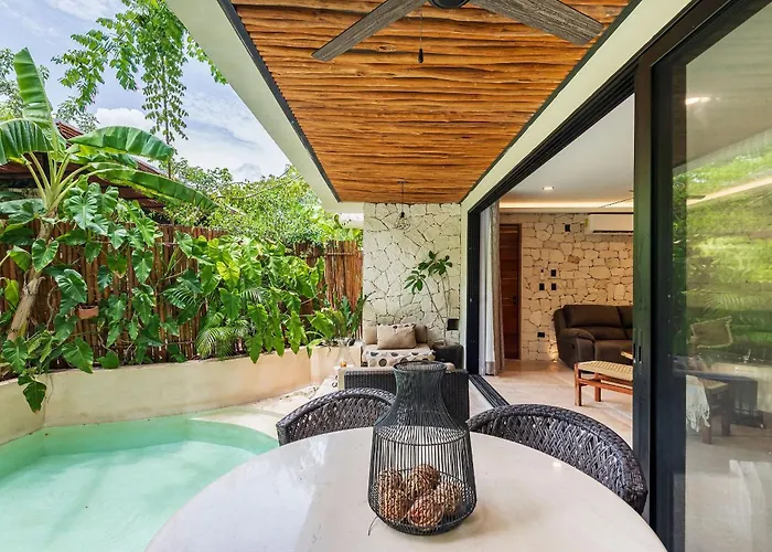 •| Boutique Swim Up En P/6 • Naaj Tun• Apartamento *